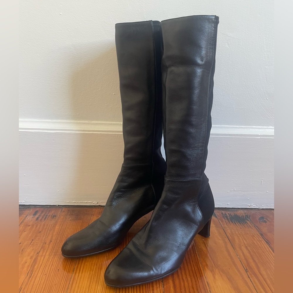 Stuart Weitzman Leather Heeled Boots